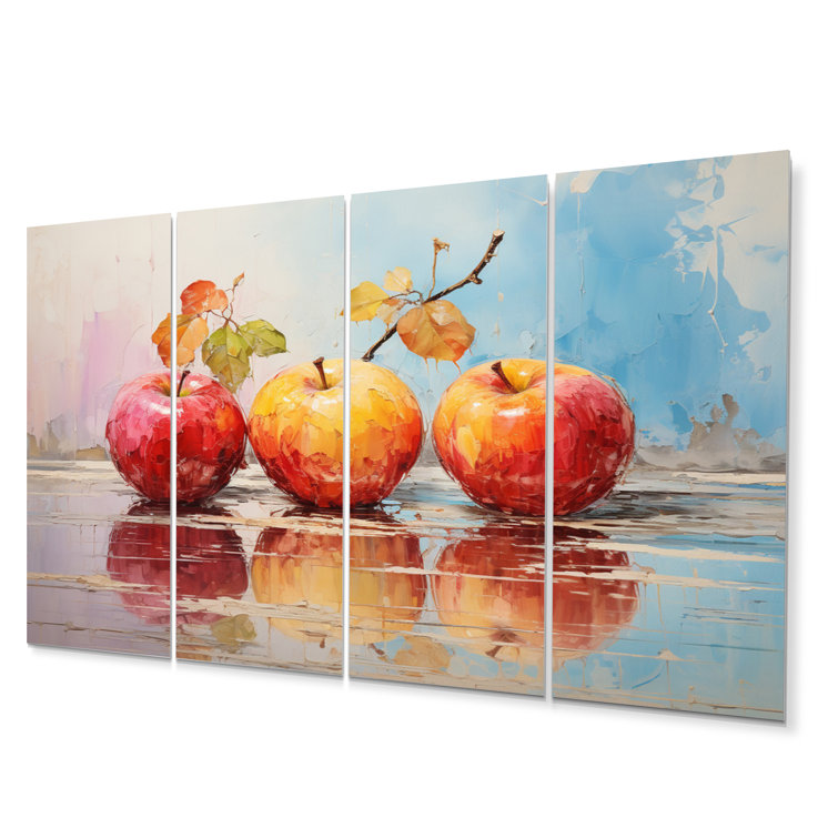 Winston Porter Vibrant Fruit Harvest II Fruits Metal Wall Art Set